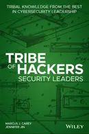 Book cover of Tribe of Hackers Security Leaders