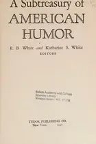 Book cover of A subtreasury of American humor