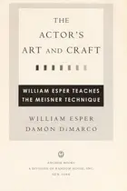 Book cover of The Actor's Art and Craft