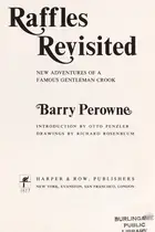 Book cover of Raffles revisited; new adventures of a famous gentleman crook