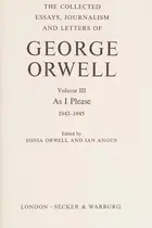 Book cover of The Collected Essays, Journalism and Letters of George Orwell