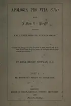 Book cover of Apologia pro vita sua