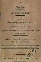 Book cover of Comus