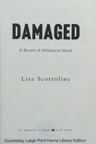 Book cover of Damaged LARGE PRINT