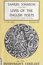 Book cover of Lives of the poets