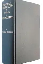 Book cover of Universal dictionary of violin and bow makers