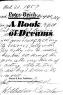 Book cover of A book of dreams