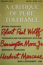 Book cover of A Critique of Pure Tolerance