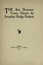 Book cover of The best nonsense verses