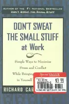 Book cover of Don't sweat the small stuff at work [audiocassette]