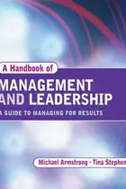 Book cover of A handbook of management and leadership