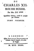 Book cover of Histoire de Charles XII