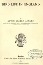 Book cover of Bird life in England