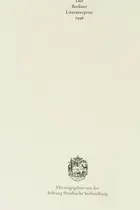 Book cover of Der Berliner Literaturpreis 1996