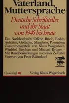 Book cover of Vaterland, Muttersprache