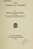 Book cover of The unrest of women
