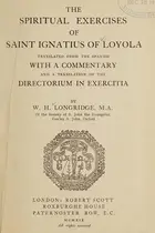 Book cover of The spiritual exercises of Saint Ignatius of Loyola