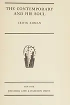 Book cover of The contemporary and his soul