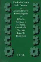 Book cover of The early church in its context