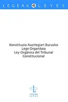 Book cover of Konstituzio Auzitegiari Buruzko Lege Organikoa - Ley Orgánica del Tribunal Constitucional