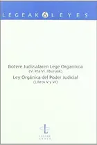 Book cover of Botere Judizialaren Lege Organikoa - Ley Orgánica del Poder Judicial