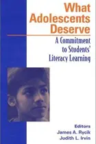 Book cover of What adolescents deserve