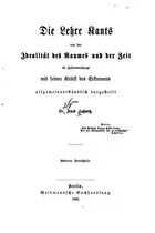 Book cover of Die lehre Kants von der idealtät des raumes und der zeit im zusammenhange mit seiner kritik des erkennens allgemeinverständlich dargestellt