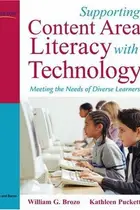 Book cover of Supporting content area literacy with technology