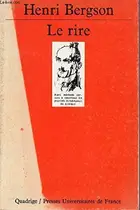 Book cover of Le rire; essai sur la signification du comique