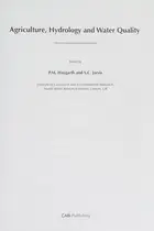 Book cover of Agriculture, hydrology, and water quality