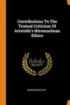 Book cover of Contributions to the textual criticism of Aristotle's Nicomachean ethics