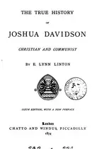 Book cover of The true history of Joshua Davidson