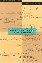 Book cover of Contemporary criminology