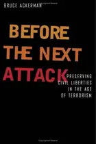 Book cover of Before the next attack