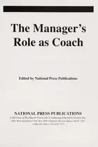 Book cover of The manager's role as coach