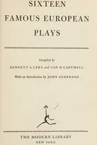 Book cover of sixteen famous european plays