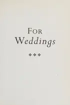 Book cover of For weddings and a funeral