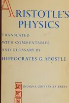 Book cover of Aristotle's Physics Translated with Commentaries and Glossary