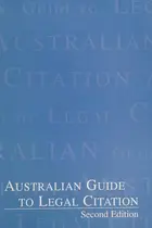 Book cover of Australian guide to legal citation