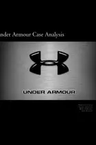 Book cover of Under Armour Case Analysis