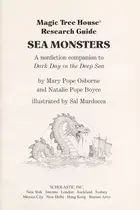 Book cover of Sea Monsters