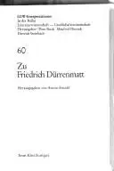 Book cover of Zu Friedrich Dürrenmatt