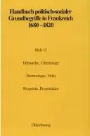 Book cover of Débauche, Libertinage. Domestique, Valet. Propriété, Propriétaire