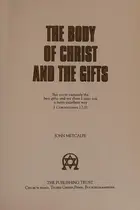 Book cover of Body of Christ and the Gifts