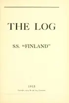 Book cover of The log, S.S. "Finland."