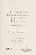 Book cover of Theological interpretation of the New Testament