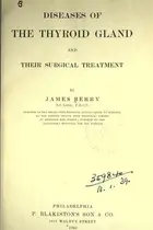 Book cover of Diseases of the thyroid gland and their surgical treatment