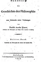 Book cover of Handbuch der Geschichte der Philosophie zum gebrauche seiner Vorlesungen ...