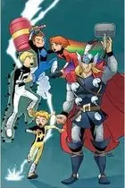 Book cover of Thor and the WArriors Four