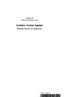 Book cover of General system theory
